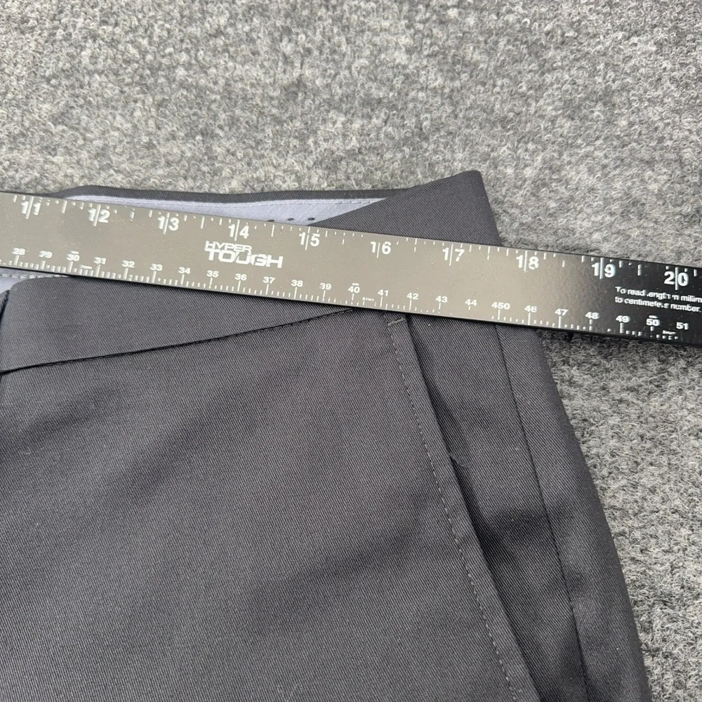 Haggar Mens Premium No Iron Straight Fit Pants Black 36x30 NWT